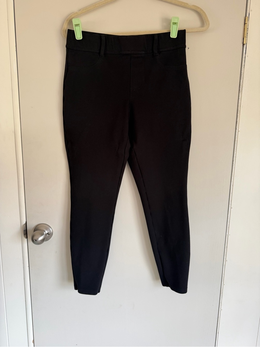 Eddie Bauer straight leg, structured black leggings